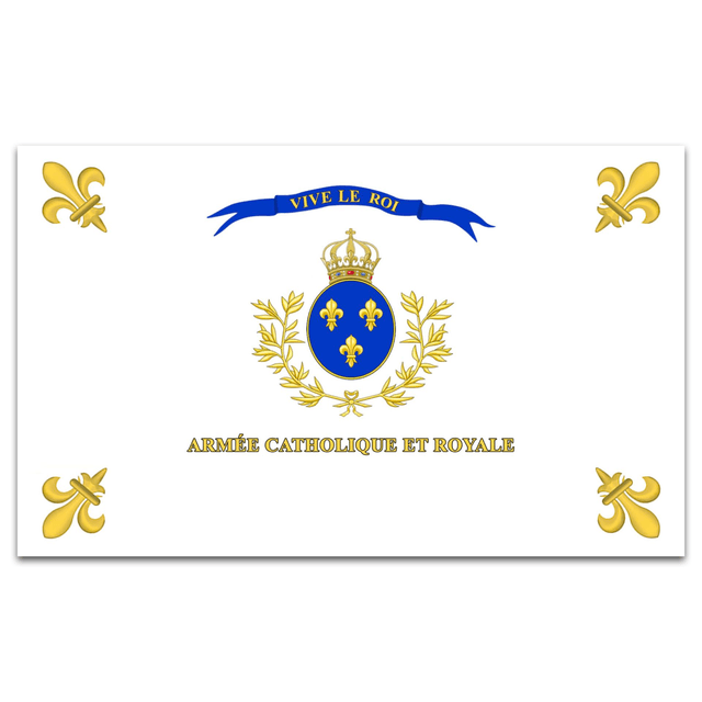 Stickers drapeau armée catholique et royale !