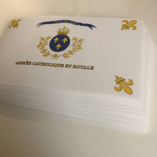 Stickers drapeau armée catholique et royale !