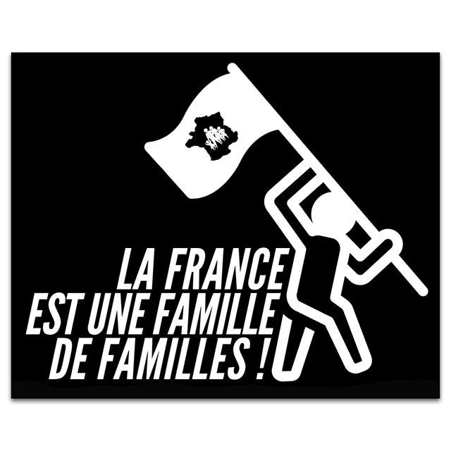 Stickers La France est une famille de familles